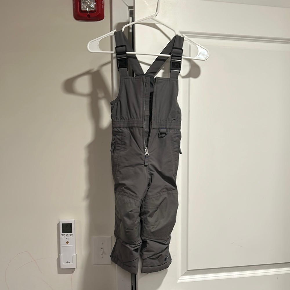 Lands End Children's Gray Snow Bib Overalls